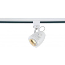 Decorative LED Track Lighting Fixture with Pinch Back Head - White Finish - 36 Deg Beam - 12 Watt - 820 Lumens - 3000K Soft White -12 Watt - 120V - Dimmable - 3 Contact Halo Style