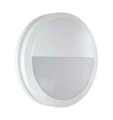 White LED Bulkhead Eye-Lid Style - Ceiling or Wall Mount - Outdoor Wet Location UL Listed - 23 Watt - 1850 Lumens - 3000K