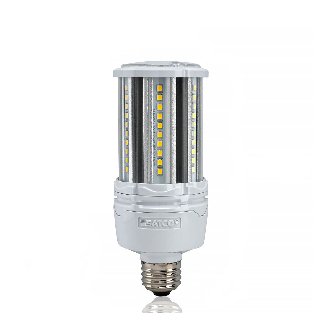 22 Watt LED Corn Bulb - Metal Halide Retrofit -3000 Lumens - 5000K Daylight - 120-277V - E26 Medium Base - Ballast Bypass
