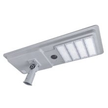 LED Solar Street Light - 200 Watt - 20000 Lumens - Color Selectable 27K/30K/40K/50K/57K - Slipfitter Mount - with Motion Sensor - Silver Finish - Remote Included