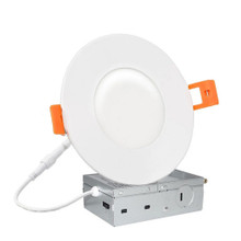 3 Inch Edge Lit Recessed LED Downlight - 6 Watt- 400 Lumens - 3000K Soft White - 120V - Dimmable - Recessed Can Not Required