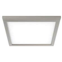 LED Blink Light - 13W - 120V - 9 Inch - Square - Color Selectable 27K/30K/35K/40K/50K - Dimmable - Brushed Nickel Finish