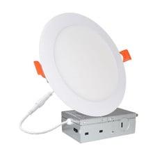 6 Inch Edge Lit Recessed LED Downlight - 15 Watt- 1100 Lumens - Color Selectable 27K/30K/35K/40K/50K - 120V - Dimmable - Recessed Can Not Required
