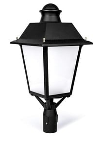 LED Decorative Post Lights - Traditional Style Pole Fixtures - 120-277V - Choose Your Wattage and Option For A Photocell