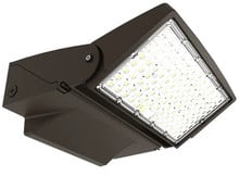 LED Uplight Wallpacks - Commercial Wall Fixtures With Adjustable Light - Choose Your Wattage