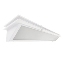 Semi Cutoff Hospital Bed Light - 3 Foot - 20W Uplight - 36W Downlight - 120-277V - Color Temperature Selectable 27K/30K/40K - White Finish