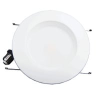 Superior Lighting L75DR56D3527K-1 - 6 Inch LED Recessed Downlight - 11 Watt - 800 Lumens - 2700K Warm White Baffle Trim- 120V - Recessed Can Required - Dimmable