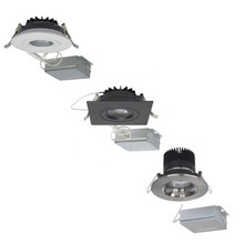 LED Mini Gimbal Downlights - Direct Wire - No Recessed Can Required - Choose Your Shape, Size and Finish