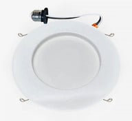 Superior Lighting L11DR56D3527K95-S - 6 Inch LED Recessed Downlight - 11 Watt - 700 Lumens - 2700K Warm White Smooth Trim- 120V - Recessed Can Required - Dimmable