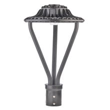 LED Post Light For Parking Lots - Commercial Post Top Mount Fixtures - 120-277V - Multiple Options for Wattage, Finish and Color Temperatures