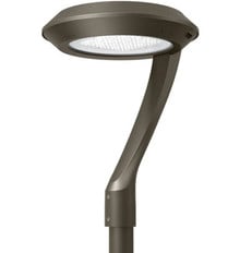 LED Round Area Flood Lights - Modern Commercial Grade Pole and Wall Lights - Different Wattages and Mounting Options Available