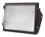 LED Wallpack With Photocell - Wattage Selectable 60W/70W/80W 18000 Max Lumens - Color Selectable 30K/40K/50K - 120-277V - Bronze Finish