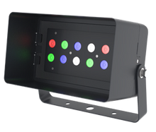 DMX512 Compatible RGBW Color Changing Flood Light Black Square Fixture 36W With Full Glare Shield